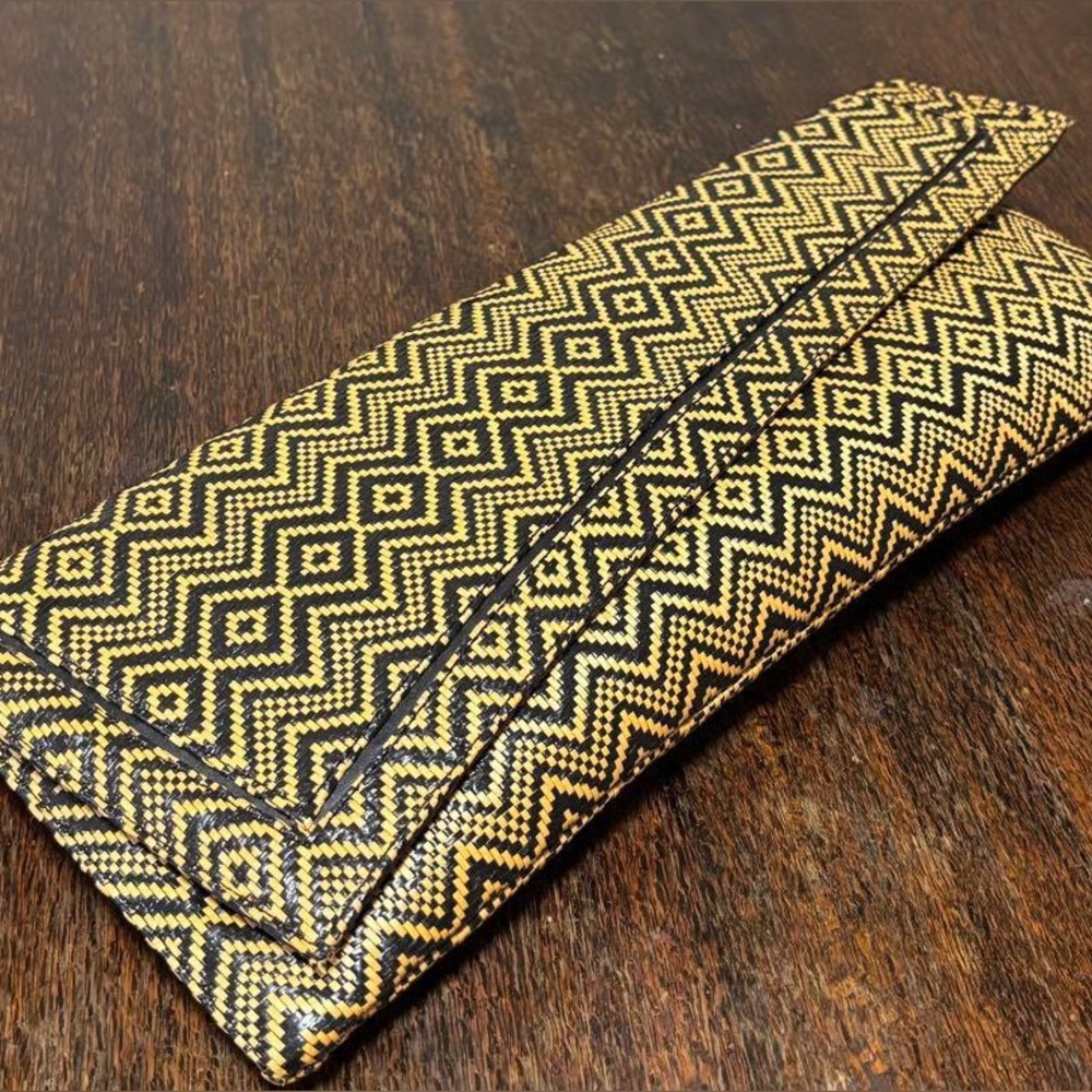 BCBG Geometric Patterned Clutch